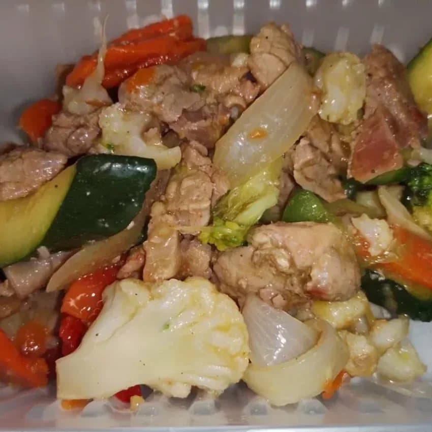 Sauté porc créole / shop suey